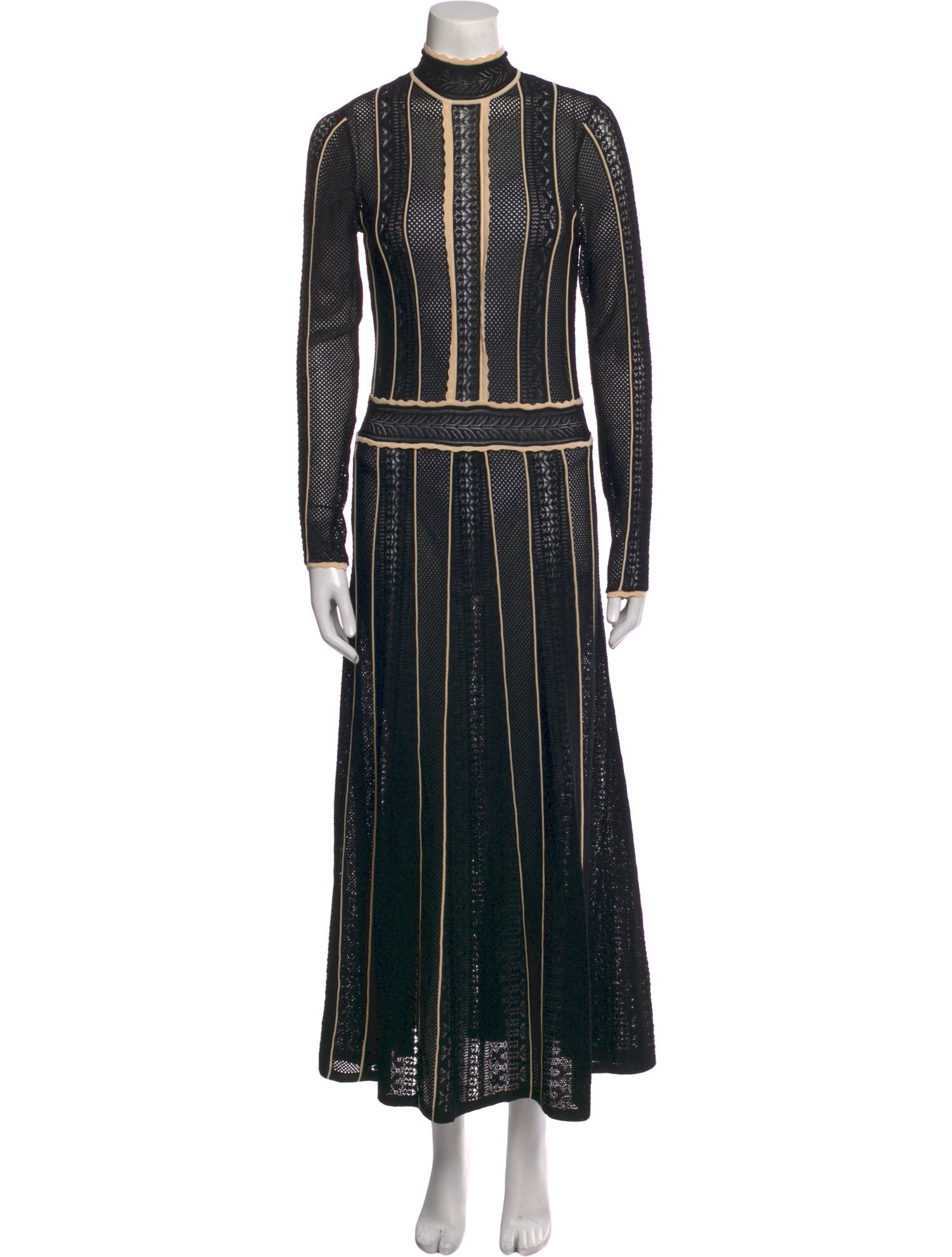 Sandro Striped Long Dress